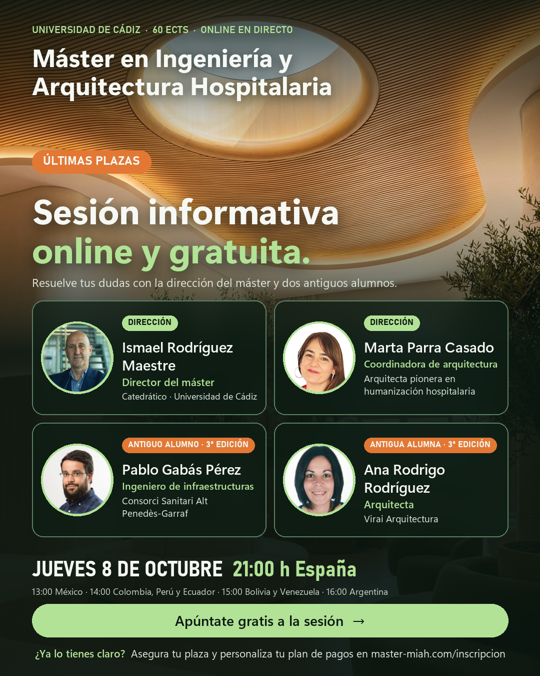 Sesión informativa: resuelve tus dudas antes de matricularte